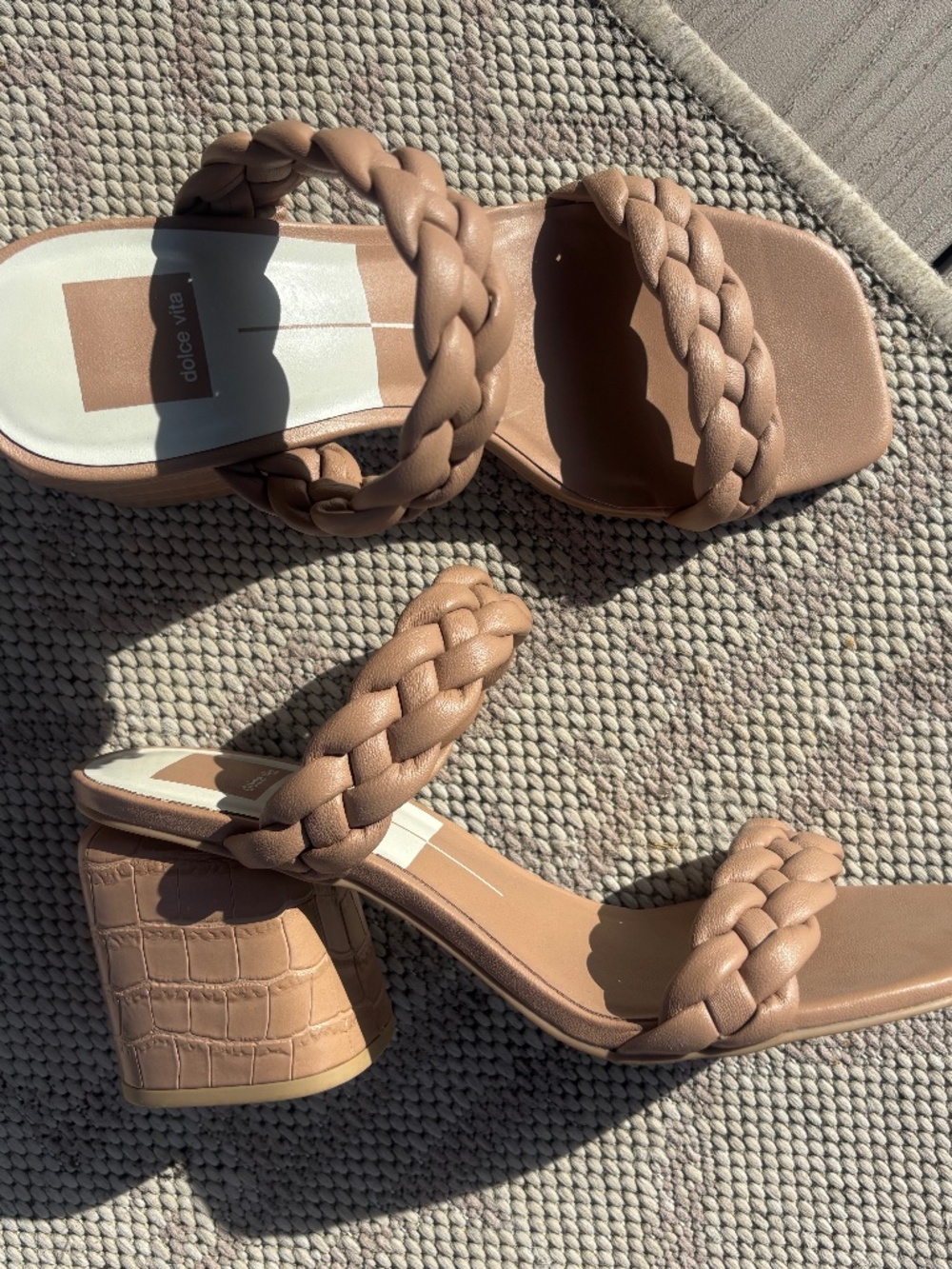 Dolce Vita Tan Heel Sandals